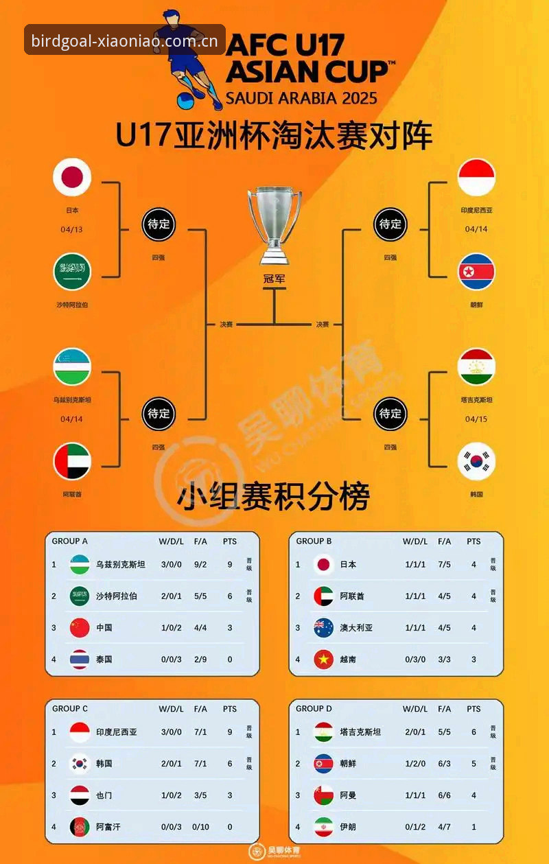 U17世界杯抽签：中国男女足命运迥异 vs 小鸟体育观赛体验对比分析